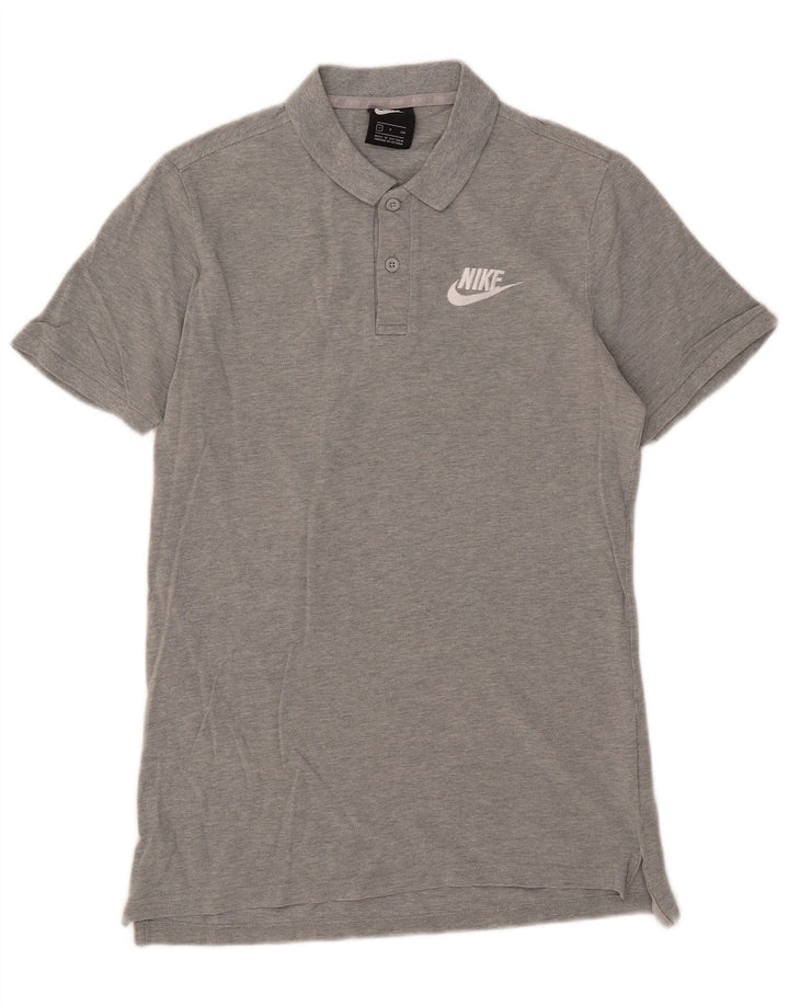Nike Polo Homme Petit Gris Coton