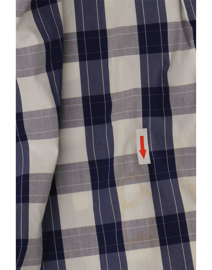 Hugo Boss Chemise slim fit pour homme Taille 40 15 3/4 Bleu moyen à carreaux