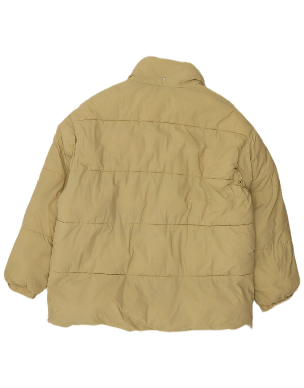 Zara Veste rembourrée pour femme UK 16 Large Nylon Jaune