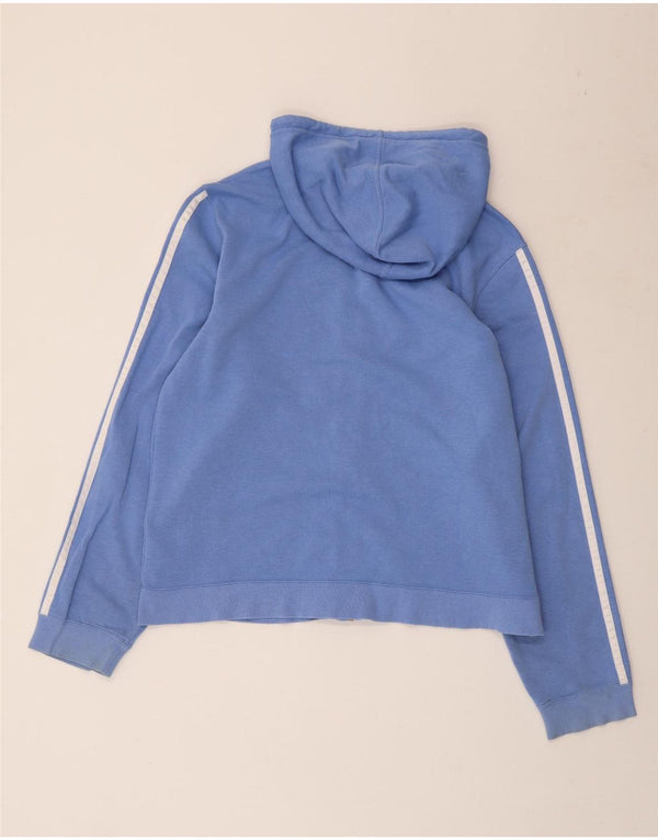 ADIDAS Pull à capuche pour femme UK 18 XL Bleu Coton
