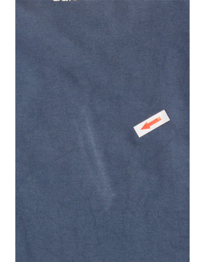 Adidas T-Shirt Graphique Homme Bleu Moyen Coton