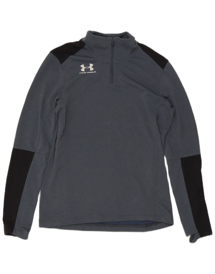 Under Armour Haut de Survêtement Cold Gear Pullover Homme Gris Colorblock