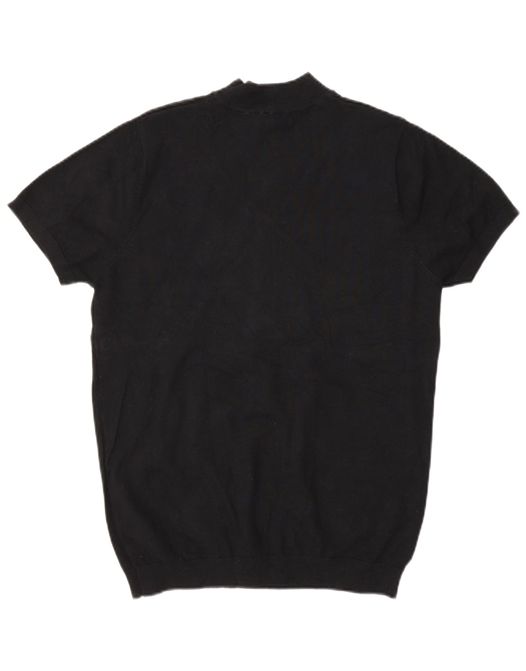 Zara Pull à manches courtes et col roulé pour homme Noir Taille S