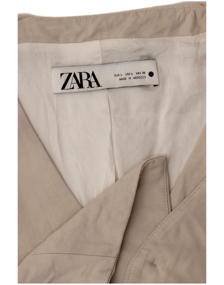 Zara Gilet Femme UK 14 Large Beige