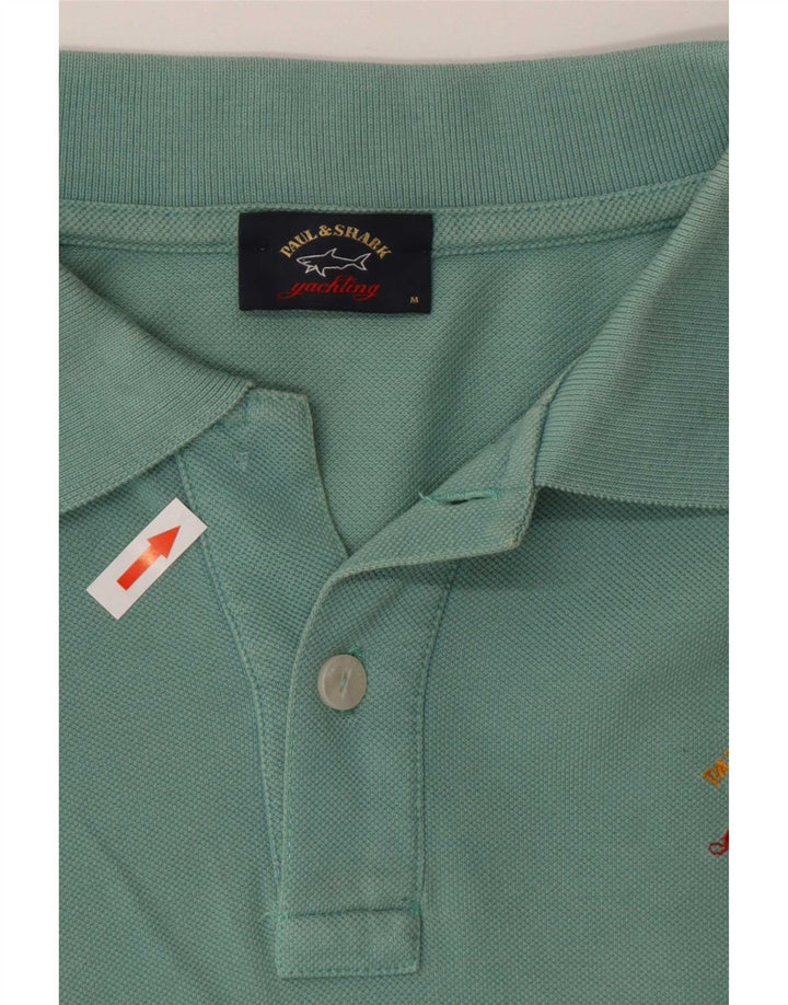 Paul & Shark Polo Homme Vert Moyen Coton