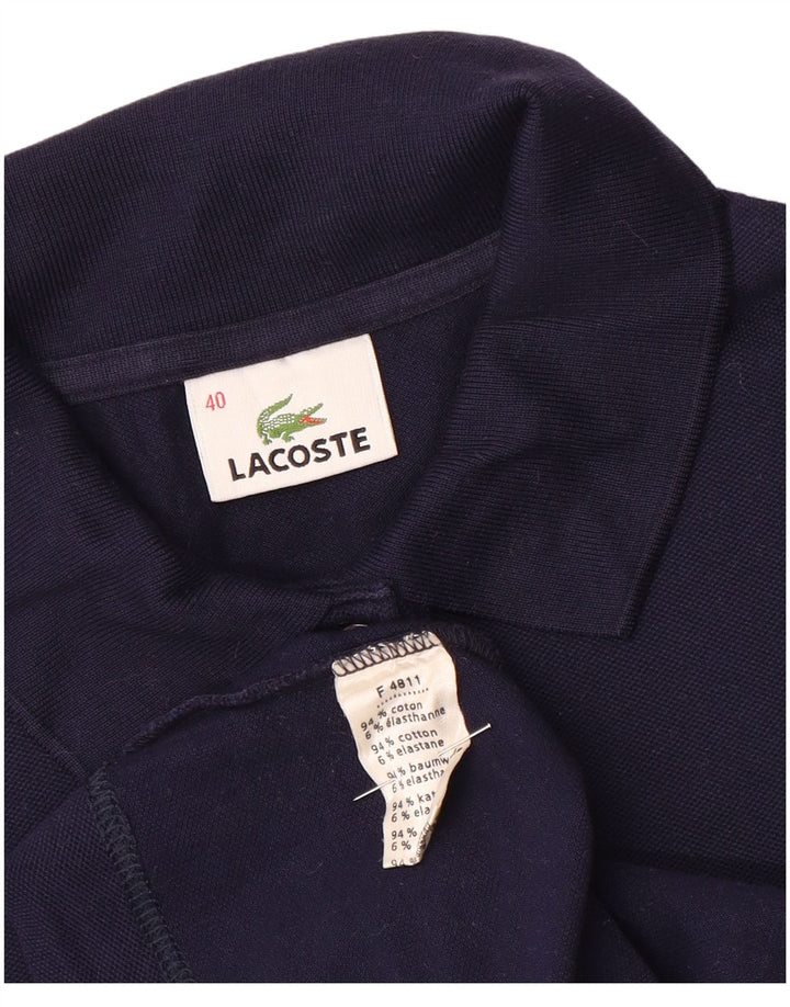 Lacoste Polo Femme Taille 40 Coton Bleu Marine Moyen