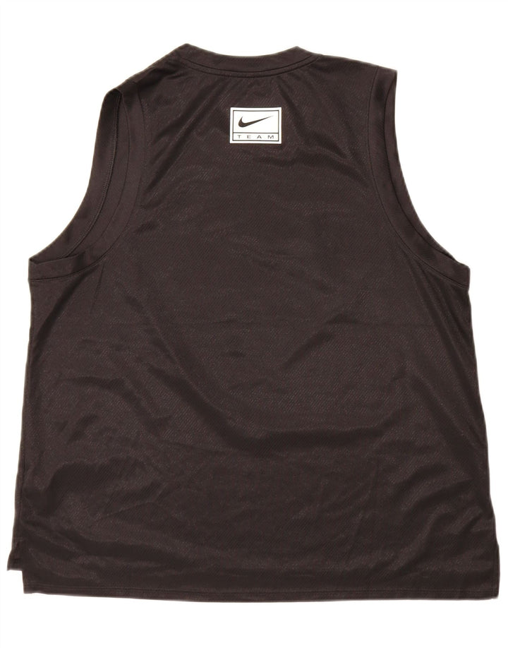 Nike Femme Dri Fit Graphic Débardeur UK 18 XL Noir Polyester