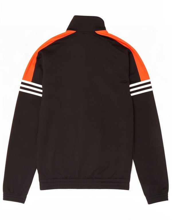 Adidas Veste de survêtement pour homme UK 36/38 Petit Noir Colorblock Polyester