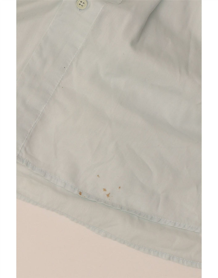 POP 84 Chemise à Manches Courtes Homme Bleu Moyen Coton