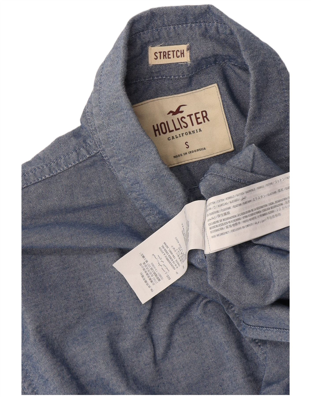 Hollister Chemise Homme Small Bleu Coton
