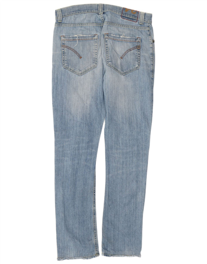 Dondup Jean slim vieilli pour homme W34 L32 Bleu