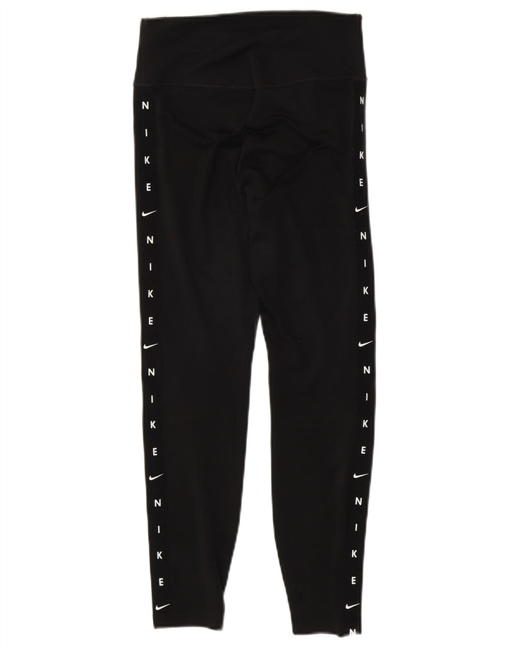 NIKE Legging graphique Dri Fit pour femme UK 6 XS Noir