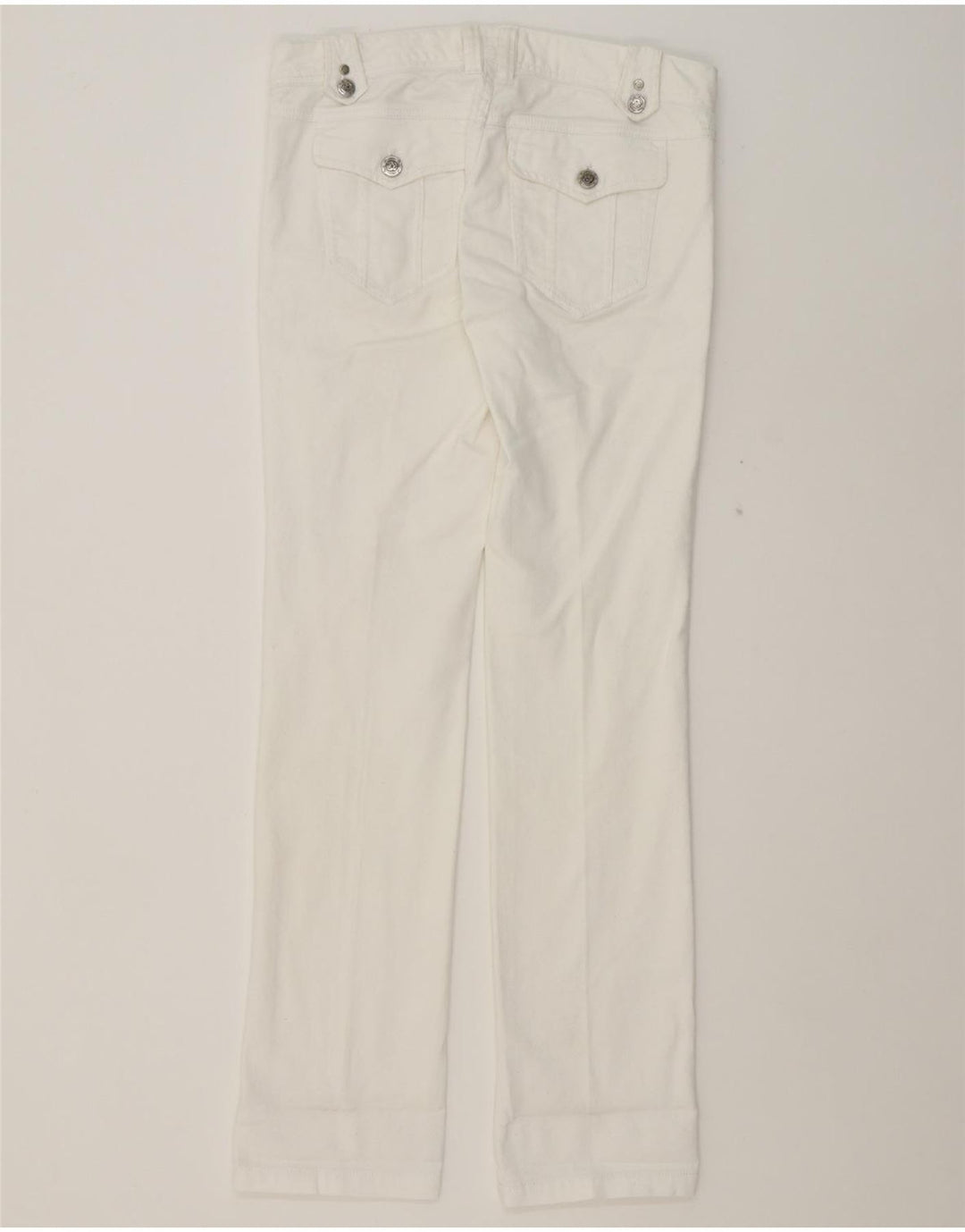 MASSIMO DUTTI Womens Slim Jeans EU 40 Medium W34 L34 White Cotton Vintage Massimo Dutti and Second-Hand Massimo Dutti from Messina Hembry 