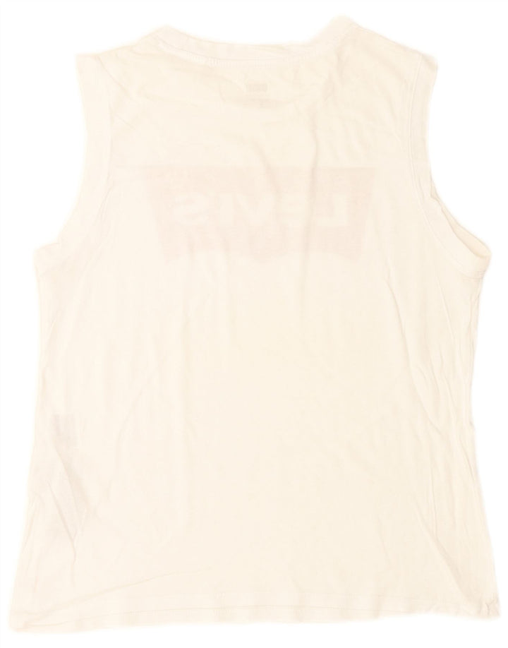 Levi's Tee-Shirt Graphique Homme Blanc Moyen Coton