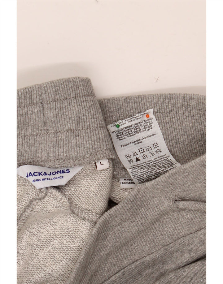 JACK & JONES Short de Sport Homme Grand Gris Coton