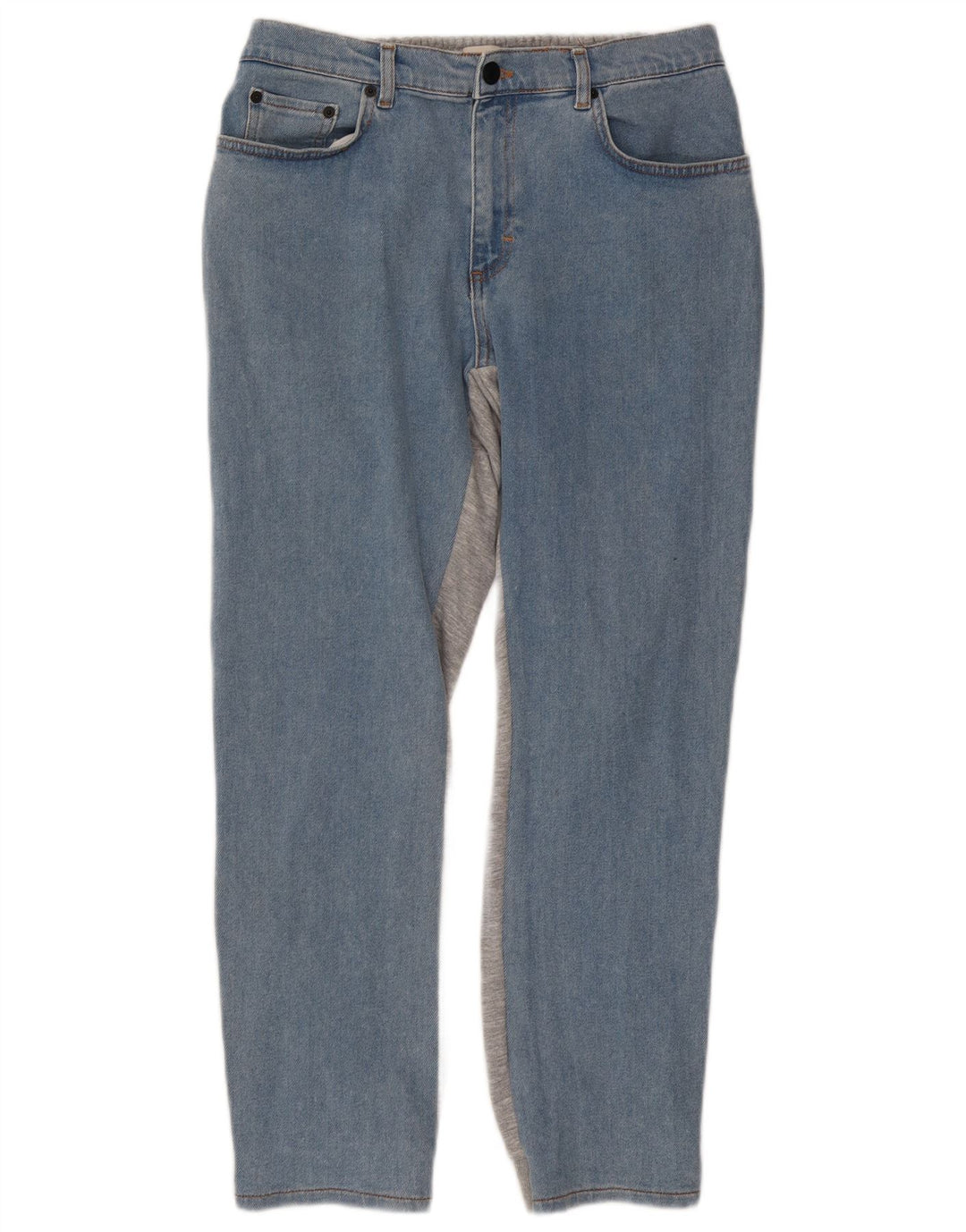 FRENCH CONNECTION Jean Slim Femme UK 12 Moyen W30 L28 Bleu Colorblock