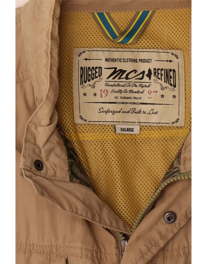 Marlboro Classics Veste utilitaire à capuche pour homme UK 44 2XL Beige