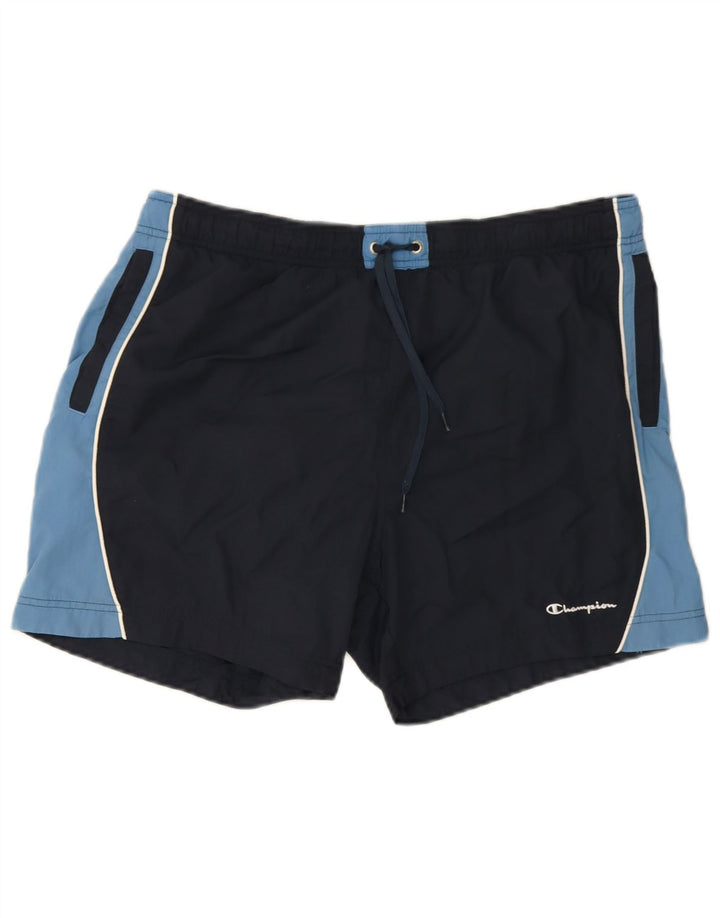 Champion Short de Bain Homme 2XL Bleu Marine Colourblock Polyamide