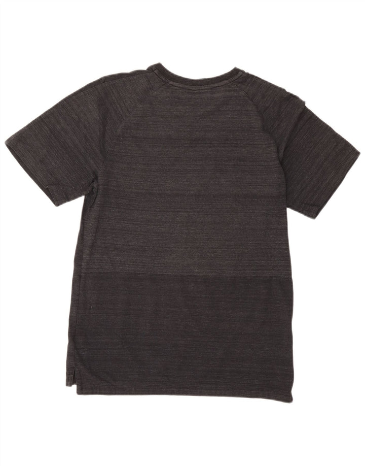 Nike T-shirt pour homme en coton à fines rayures Gris Petit