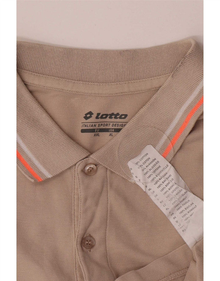 Lotto Polo Homme XL Beige Coton