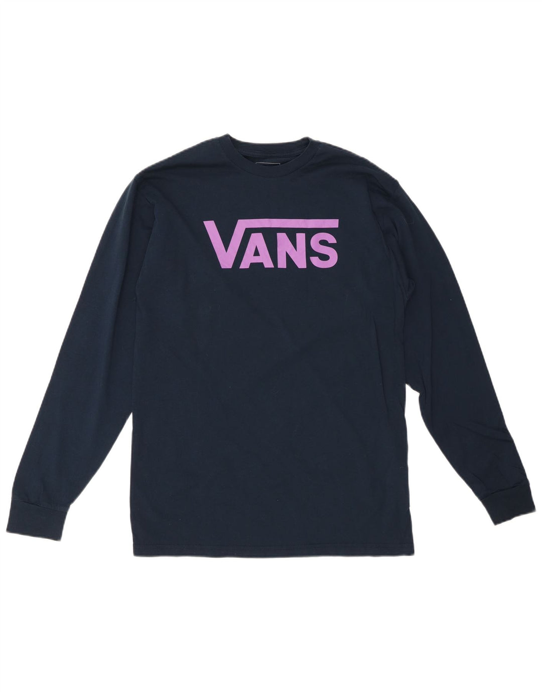 VANS Haut graphique coupe classique à manches longues pour homme en coton bleu marine moyen