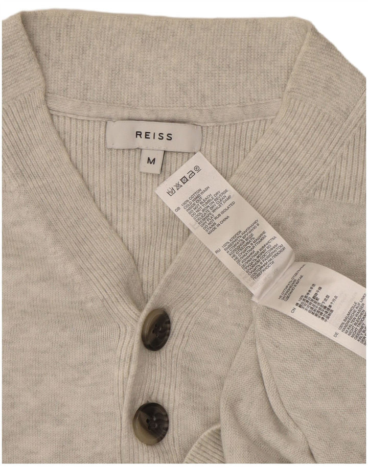 Reiss Pull Col V Homme Gris Moyen Moucheté