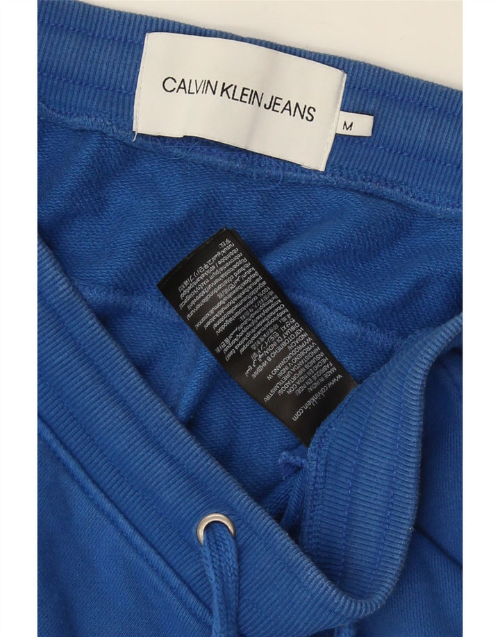 Calvin Klein Short de Sport Homme Bleu Moyen Coton