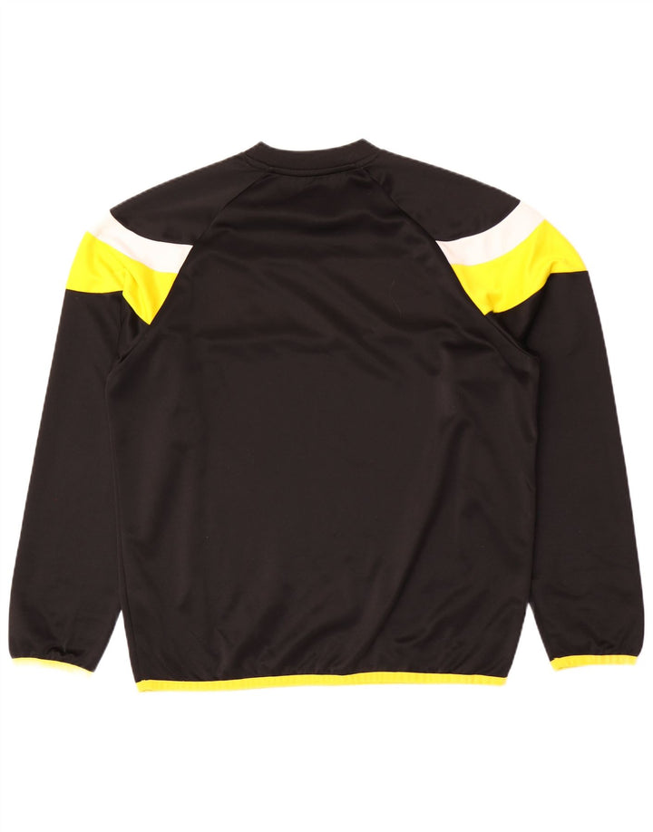 Puma Haut à manches longues pour homme Large Noir Colorblock Polyester