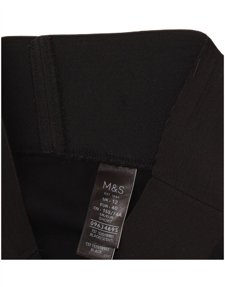Marks & Spencer Legging court pour femme UK 12 Viscose noir moyen