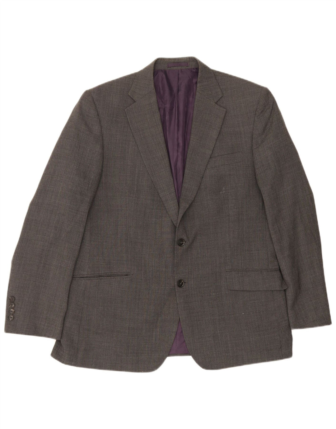 Marks & Spencer Veste blazer coupe régulière à 2 boutons pour homme UK 42 Large Gris