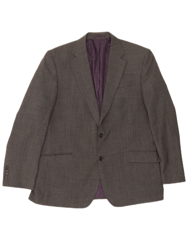 Marks & Spencer Veste blazer coupe régulière à 2 boutons pour homme UK 42 Large Gris