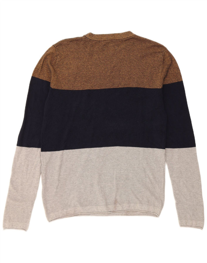 Jack & Jones Pull à col rond pour homme Large Multicolore Colourblock