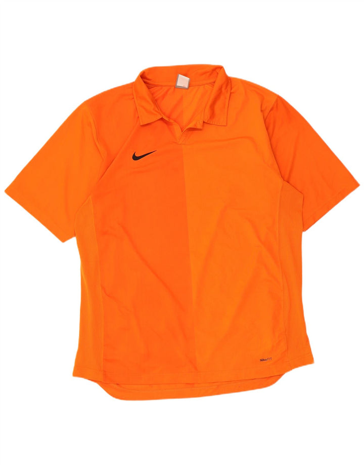 Polo Nike Homme UK 45/47 XL Orange Polyester