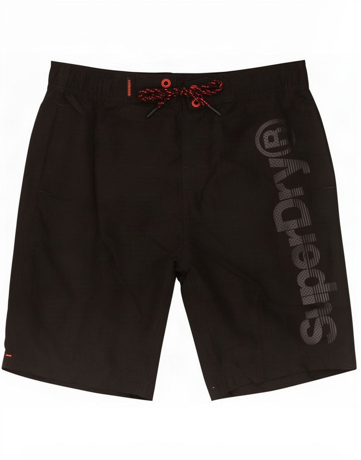 Superdry Short de Bain Graphique Homme Petit Noir Polyester