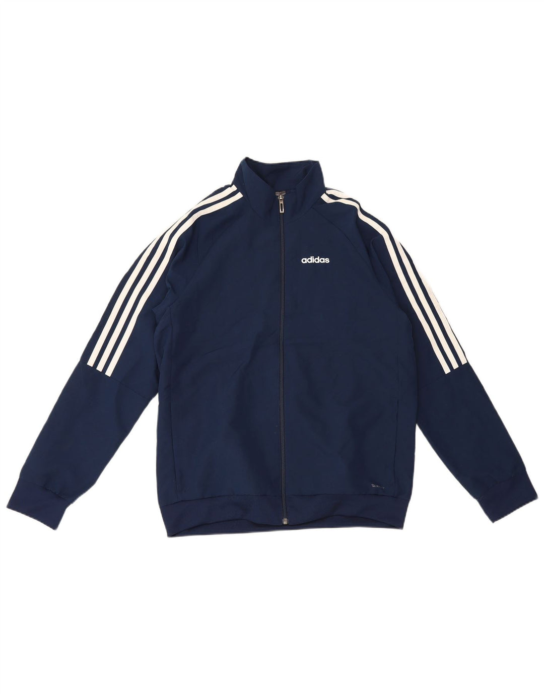 Veste de survêtement Adidas Garçon Climalite 13-14 ans Bleu Marine Polyester