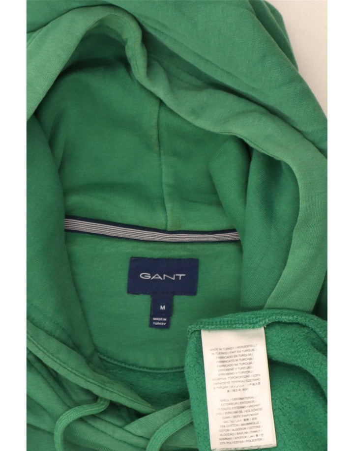 Gant Pull à Capuche Graphique Homme Vert Moyen Coton