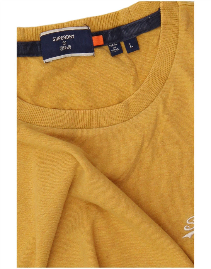Superdry T-Shirt Homme Haut Large Jaune