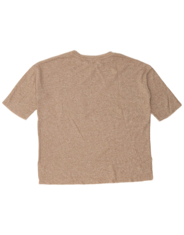 Zara T-shirt surdimensionné pour femme UK 10 Small Beige