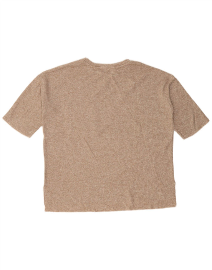 Zara T-shirt surdimensionné pour femme UK 10 Small Beige