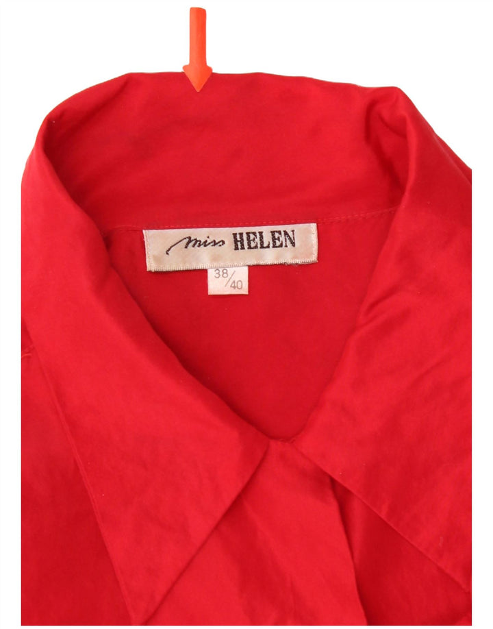 Chemisier chemise femme vintage EU 38/40 rouge moyen
