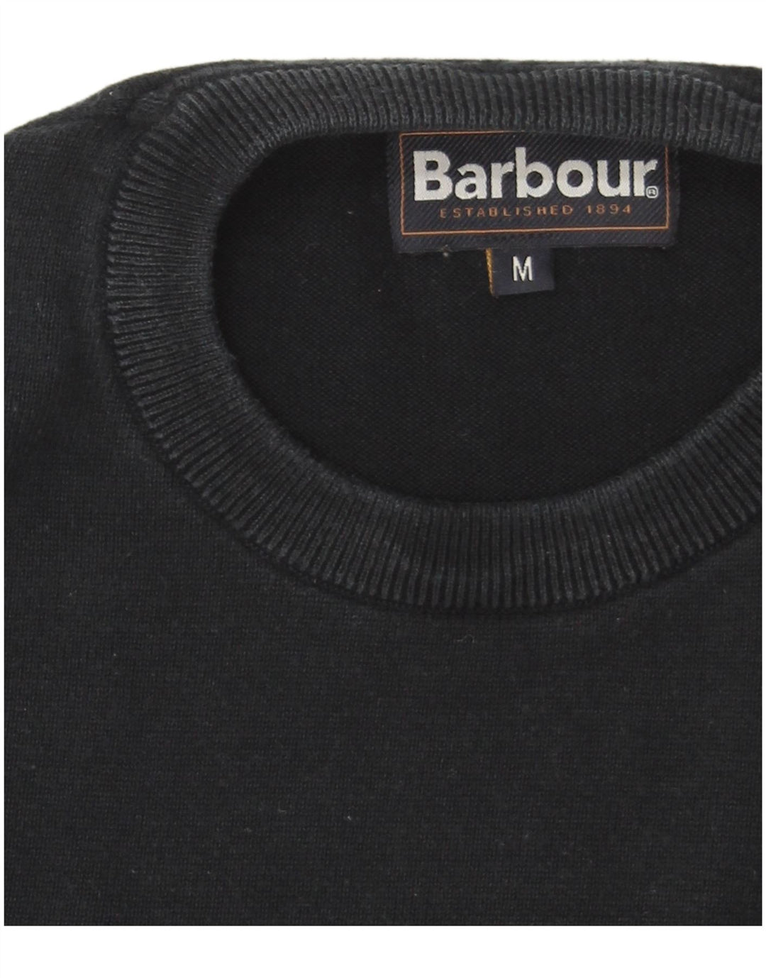 Barbour Pull ras du cou pour homme en coton bleu marine moyen