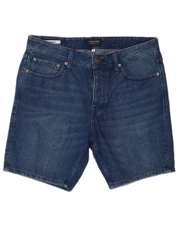 Jack & Jones Short en Jean Regular Fit Homme Medium W32 Bleu Coton