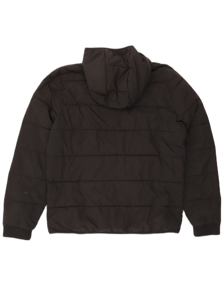 Abercrombie & Fitch Veste matelassée à capuche pour homme UK 38 Medium Noir