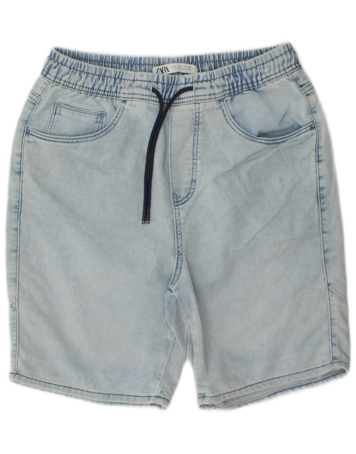Zara Short en jean pour homme Petit W30 Bleu Coton
