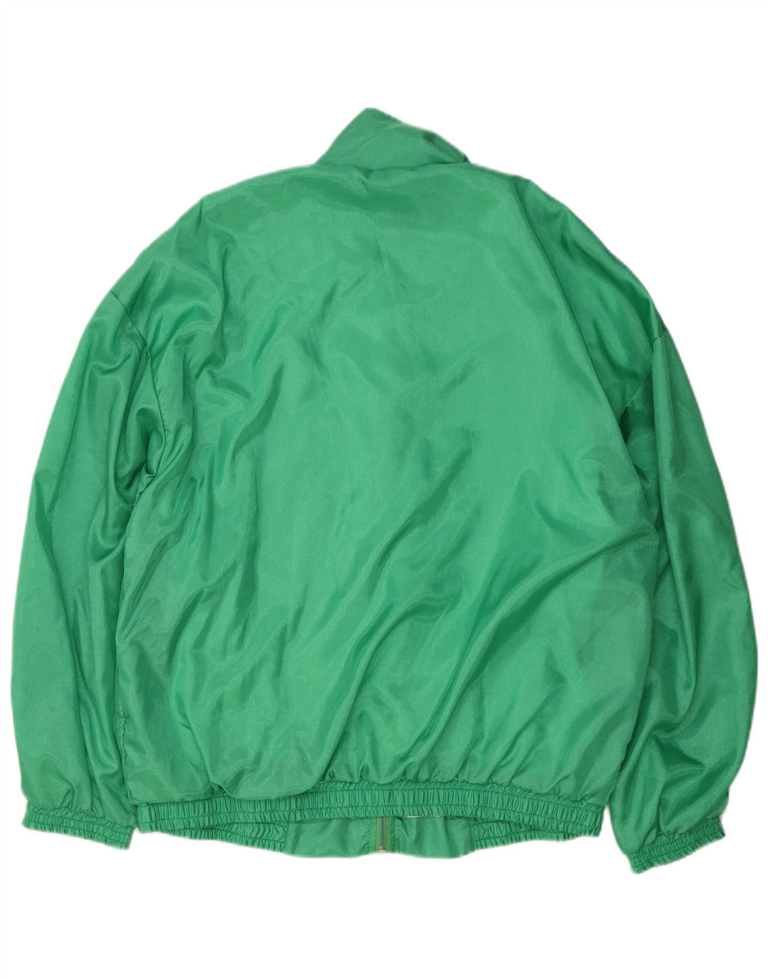 vintage Mens Survêtement Top Veste Grand Nylon Vert