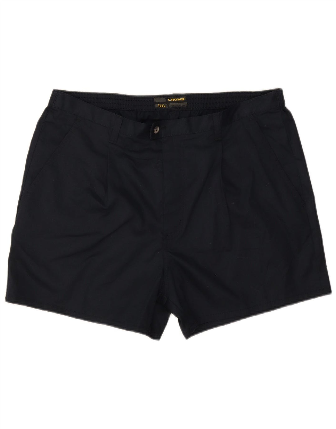 Crown Short Chino Pegged Homme W36 Grand Bleu Marine Coton
