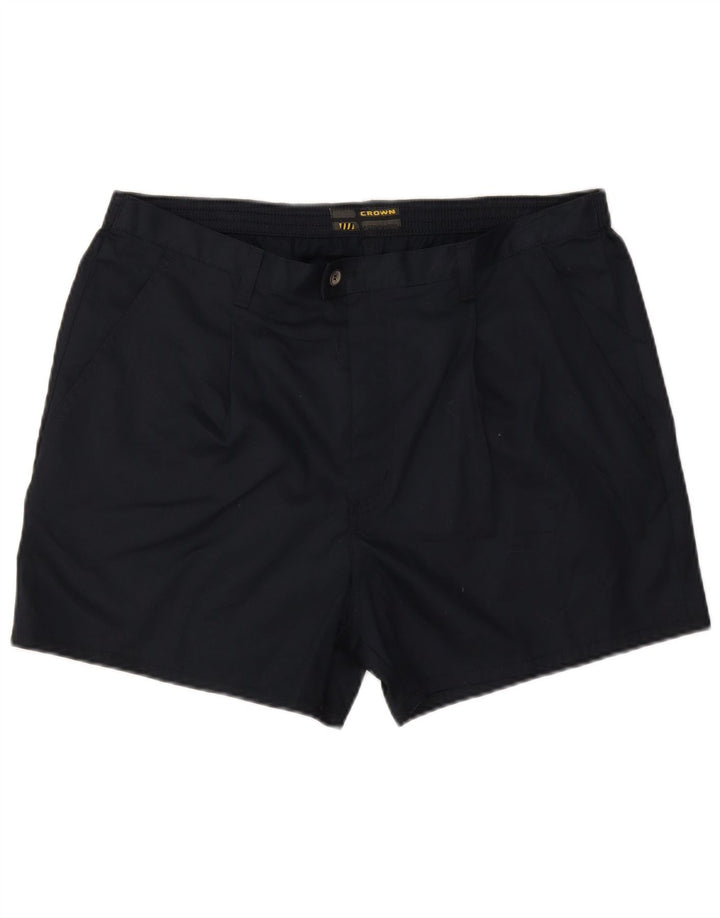 Crown Short Chino Pegged Homme W36 Grand Bleu Marine Coton