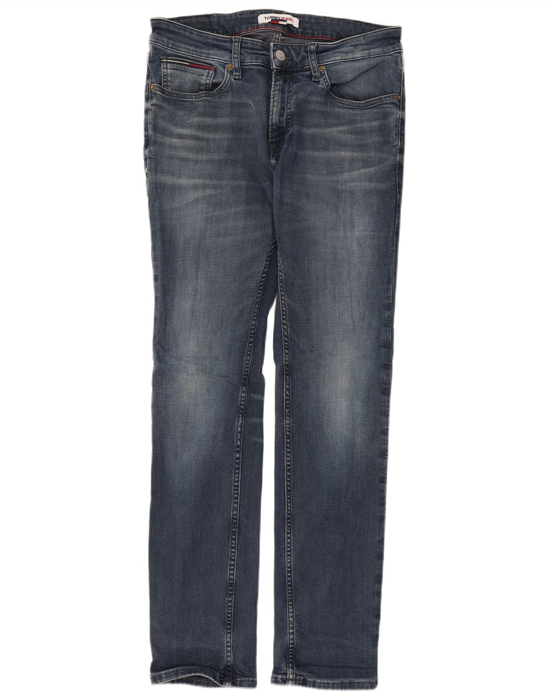 TOMMY HILFIGER Jean Droit Homme W32 L32 Bleu Coton