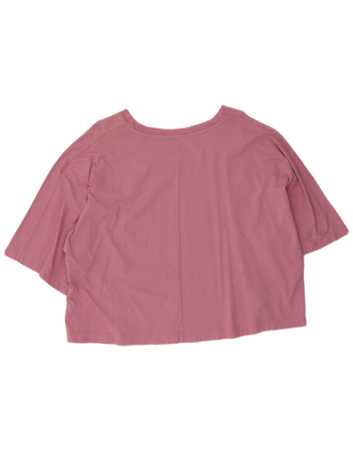 Converse T-shirt surdimensionné pour femme UK 10 Petit coton rose