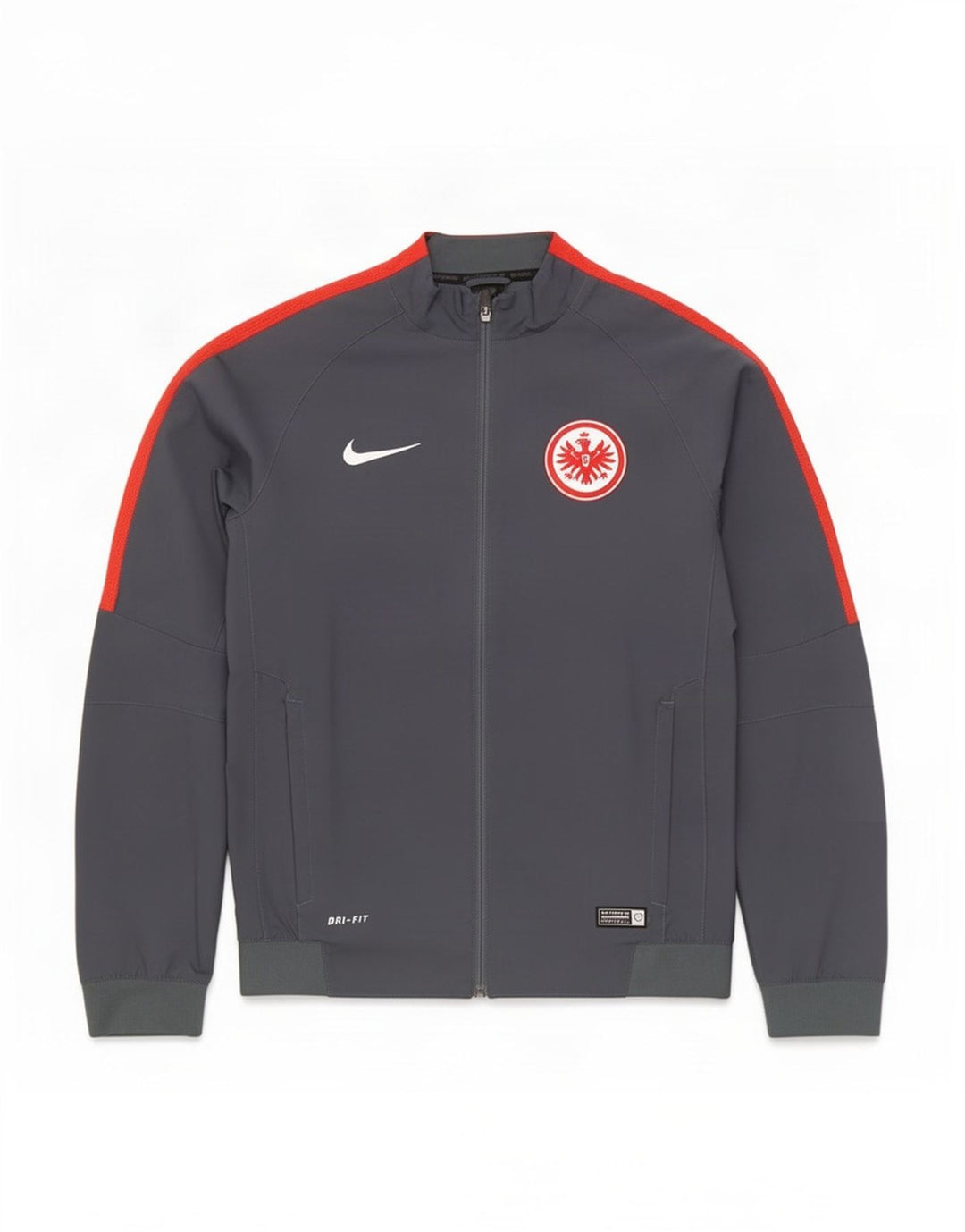 Veste de Survêtement Eintracht Frankfurt Nike Homme Gris Moyen Colorblock